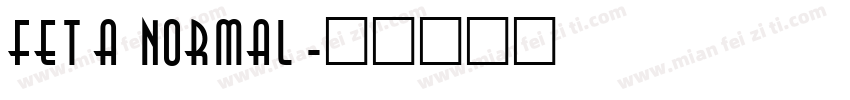 Feta Normal字体转换